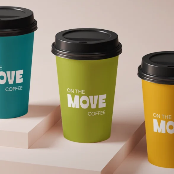 Proyecto de branding con la marca On The Move, plataforma de experiencias móviles.