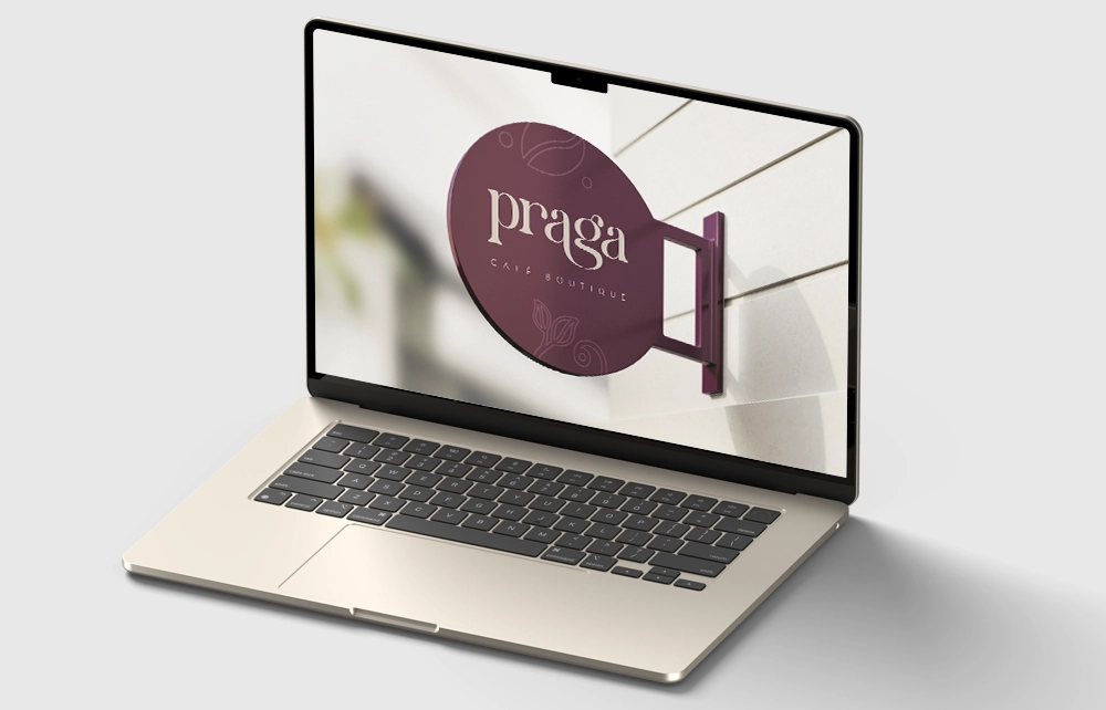 Proyecto de branding con la marca Praga, cafetería boutique que evoluciona a café–restaurante urbano.